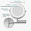 Wall Mounted Mirror Led With 10x Magnification, 360 Swivel 3