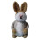 (1pcs, Gray) Wool Felt Rabbit With Balloons Easter Decorations Hanging Bunny- C4P2 1