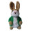 (1pcs, Green) Wool Felt Rabbit With Balloons Easter Decorations Hanging Bunny- C4P2 1