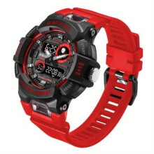 SMAEL 5bar Digital LED Dual-Time Military Chronograph Full Calender Alarm Watch