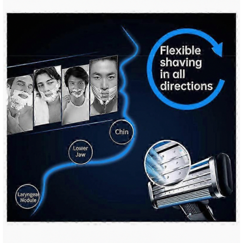120PCS Gillette Mach 3 Razor Blade Refills, Manual Replacement Blades Compatible Men_British Design 1