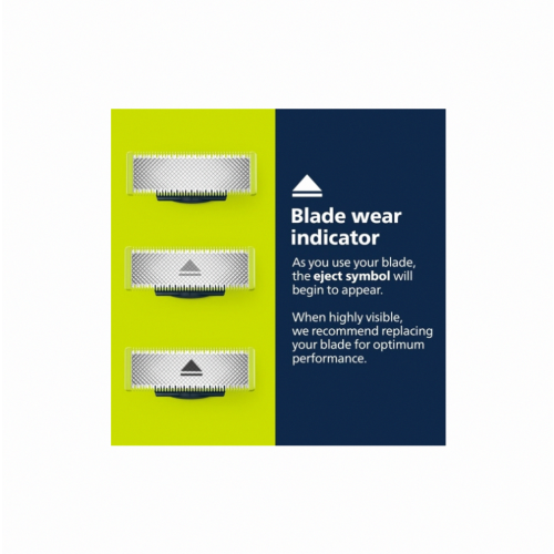 6-pack of razor blades compatible with Philips Oneblade Replacement_British Design 2