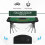 Homcom HOMCOM 7-Player Folding Poker Table, Chip Tray, Cup Holders, 182 x 91 cm 4