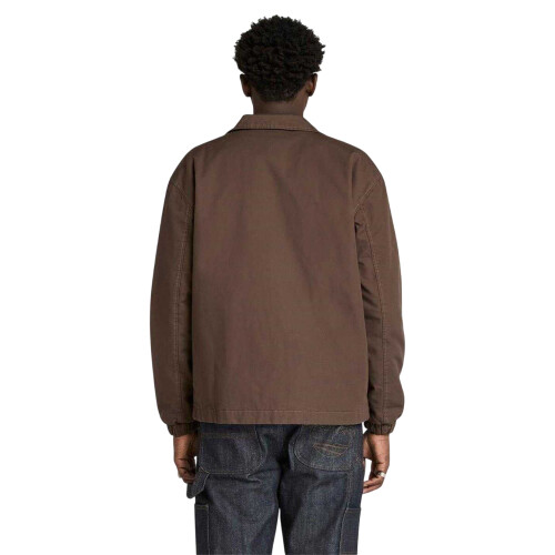Timberland (S, Chocolate Brown) Timberland Mens Coach Overshirt 1