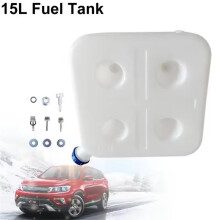 15L 4-Hole Plastic Fuel Tank for Air  Parking Heater, Large Capacity Oil Gasoline Storage for Car Truck Van