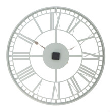 Charles Bentley Malham Outdoor Skeleton Wall Clock, Grey 90x90x4.8cm