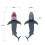 Creative 3D Stereo Shark Shape Bookmark Fun Reading Book Folder Pager NEW 5