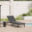 VidaXL vidaXL Sonnenliege mit Auflage Hellgrau Poly Rattan 1