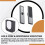 Magnetic Remote Control Holder Wall Mount, 4 Pair Remote Control Organizers Storage Self-Adhesive TV Remote Black 9