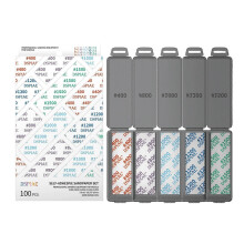 DSPIAE DSP-S01 Self-adhesive Sandpaper Set for Model #400 #800 #1000 #1200 #1500 Fg