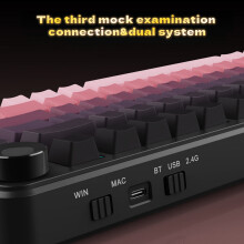 Ultimate Black Friday Bundle: 3-Mode Gasket Keyboard with PBT Keycaps & 8000mAh Battery | Wireless, Hot-Swappable & RGB-YXY