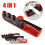 (Gray red) Knife Sharpener Professional 4-Step Knife Sharpener Manual Sharp Knife Sharpeners NEW 2