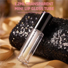 100PCS 1.2ML Empty Clear  Lip Gloss Tube  Refillable Lip Balm Bottles for DIY Makeup Containers