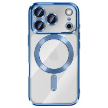 Avizar MagSafe Compatibele Hoes voor iPhone 17 Pro met Chromen Rand
