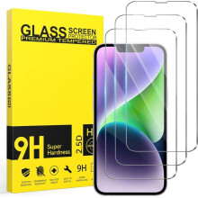 3 Pièces Verre Trempé pour iphone 16e(2025), iPhone 14 6.1", Ultra Résistant Film Protection écran, Anti-Rayures, sans Bulles Film