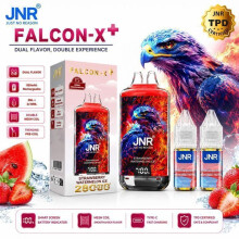 JNR - 28K - Cigarette Electronique Rechargeable Strawberry Watermelon Ice + 2 Flacons 10ml 20mg - Falcon-X