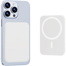 TECHTA - Batterie Externe Magnétique 5000mAh 15W pour MagSafe - Charge Sans Fil USB-C - Compatible iPhone 12 à 17