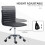 Vinsetto HOMCOM Armless Mid-Back Adjustable Office Chair with 360 Swivel Black 5