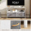 TV Stand Cabinet with 2 Foldable Drawers - White 8