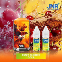 JNR Falcon-X Fizzy Cherry Cola 0MG - Dispositif Rechargeable 28000 Bouffées - 2x10ml - Batterie 950mAh Sans Nicotine