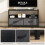 TV Stand Cabinet with 2 Foldable Drawers - Black 8
