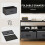 TV Stand Cabinet with 2 Foldable Drawers - Black 6