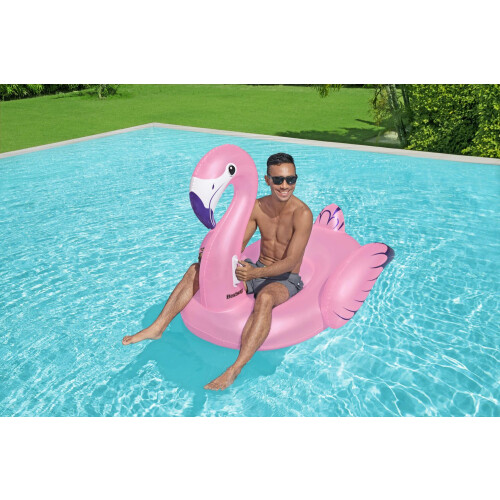 Flutuador de piscina Flamingo de luxo 2