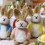 (1pcs, Pink) Wool Felt Rabbit With Balloons Easter Decorations Hanging Bunny- C4P2 3