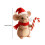 (1pcs, B) Felted Mouse, Christmas Gift Wool Felt Mouse Pendant C8K7 4