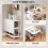 Four-Person Drop Leaf Table - White 6