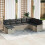 VidaXL vidaXL Gartensofa-set 8 stk. Hellgrau Poly-Rattan 1