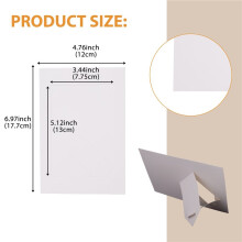 Papieren Fotolijsten van 30 Stuks voor Foto'S van 4 X 6 Inch, Staande Witte Kartonnen Fotolijsten met Schildersezel DIY-Knutsellijst