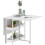 Four-Person Drop Leaf Table - White 2