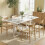 Four-Person Drop Leaf Table - White 3