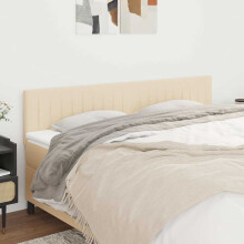 vidaXL Kopfteile Creme 180x5x78/88 cm Stoff