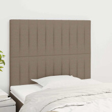 vidaXL Kopfteil Taupe 90x5x118/128 cm Stoff