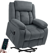 Sillón Elevador Gris 92 x 94 x 105 cm