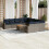 VidaXL vidaXL 12-teiliges Gartensofa-Set mit Kissen, grau, Polyrattan 1