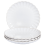 Beliani 4-Piece Side Plate Set NETTLE Stoneware White 21 cm 1