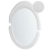 Beliani Wall Mirror MASSAY 53 cm x 90 cm Velvet White 1