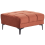 Beliani Ottoman ALNES Velvet Light Red 1