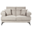 Beliani Sofa 2 Seater SKIVE Fabric Taupe 1