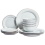 Beliani Set of 12 Dinnerware CHERVIL Stoneware Light Blue 1