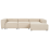 Beliani Modular Corner Sofa 4 Seater ARDAL Fabric Beige Left Hand 1