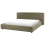 Beliani Bed Fabric LINARDS 180 x 200 cm (EU Super King) Olive Green 1