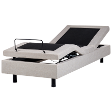 Adjustable Bed without Headboard Fabric DUKE 90 x 200 cm (EU Single) Beige