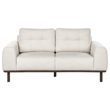 Sofa 2 Seater LAURILA Fabric Light Beige