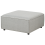 Beliani Ottoman ARDAL Fabric Light Grey 1