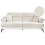 Beliani Sofa 3 Seater SKIVE Boucle White 1