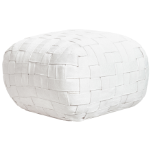 Pouffe BODLA Synthetic Material White